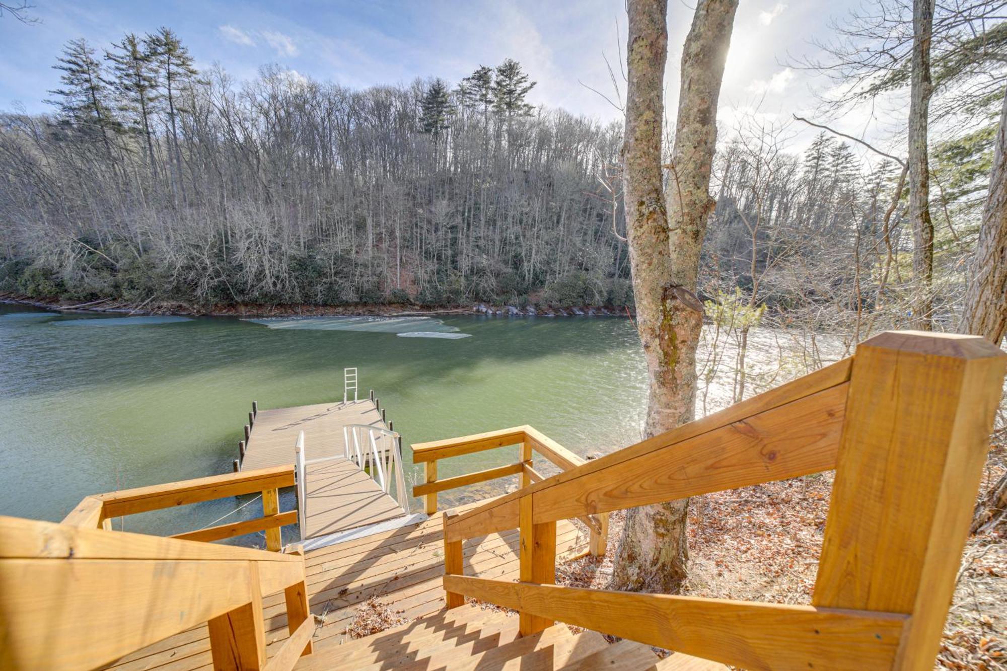 Lakeside Cashiers Cabin With Private Boat Dock! Cullowhee Exterior photo