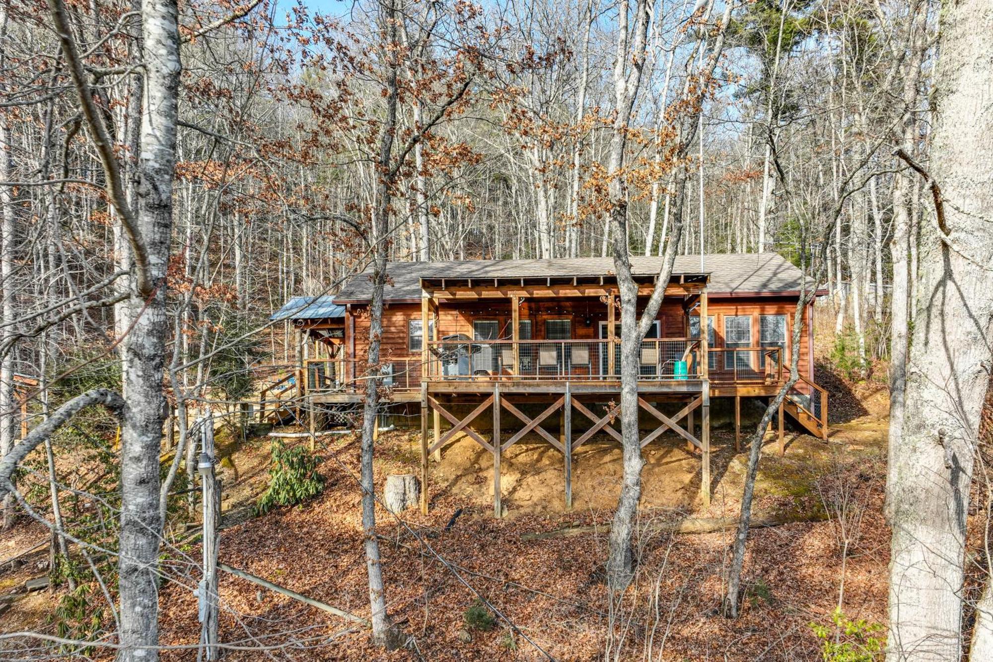 Lakeside Cashiers Cabin With Private Boat Dock! Cullowhee Exterior photo